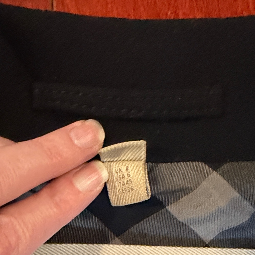 Burberry Brit Black Wool Coat with Gold Accents, Size US 6 - Picture 3 of 8